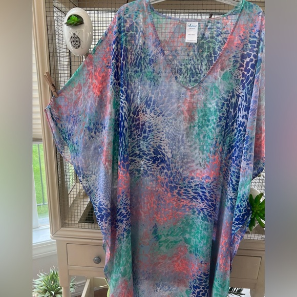 Catalina Colorful Women's Swim Cover-Up L-XL - Picture 4 of 6